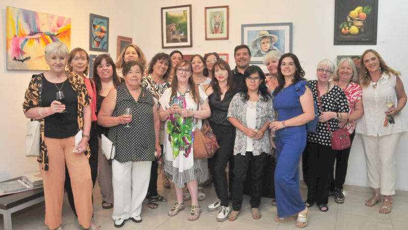 Se inauguró la muestra del taller de arte de Cristina Greño